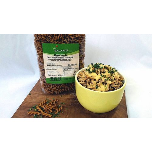 Balance Food Fusilli - S cizrnou a lněnými semínky 250 g (Bez lepku, se sníženým obsahem uhlohydrátů, bez vajec)