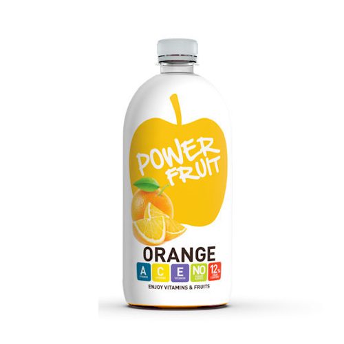 Power Fruit Pomerančová nápoj s vitamíny A, C a E, 750 ml.