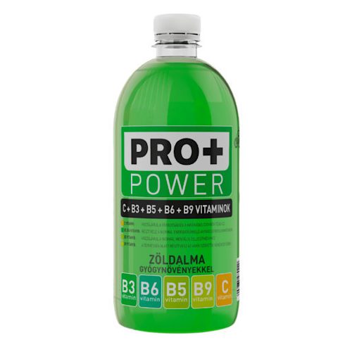 Pro+ Power, Nápoj s příchutí zeleného jablka, s vitamíny C a B, 750 ml