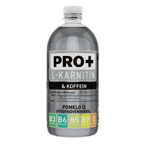 Pro+ L-Karnitin+Coffein, nápoj s příchutí grepového ovoce, 750 ml