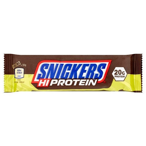Snickers, tyčinka s vysokým obsahem bílkovin, originál, 55g